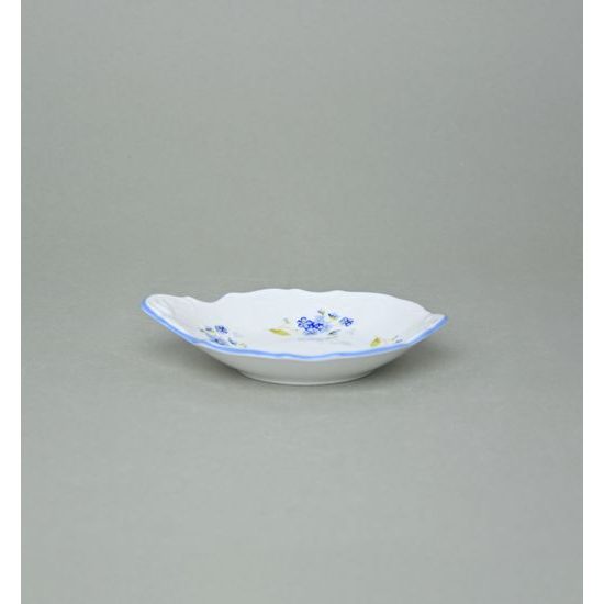Small side dish 11 cm, Thun 1794 Carlsbad porcelain, BERNADOTTE Forget-me-not-flower