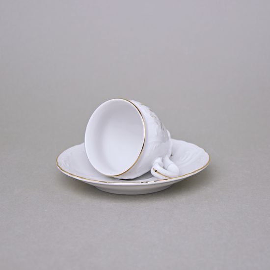 Espresso cup and saucer 75 ml / 12 cm, Thun 1794 Carlsbad porcelain, BERNADOTTE 023011
