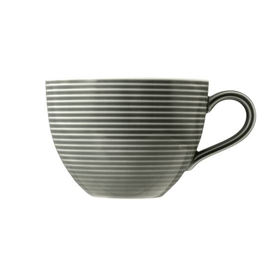 Beat perleťová šedá: Šálek 350 ml snídaňový/na mléko, porcelán Seltmann