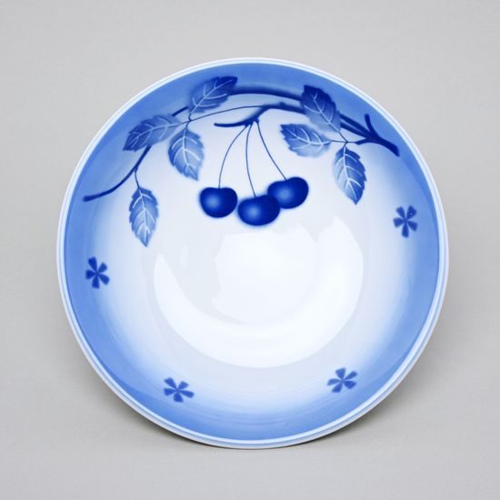 Mísa na ovoce níz. nn 24 cm T94, Thun 1794, karlovarský porcelán, BLUE CHERRY