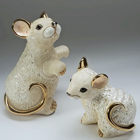 De Rosa - Baby White Rat, 7 x 5 x 7 cm, DeRosa Montevideo