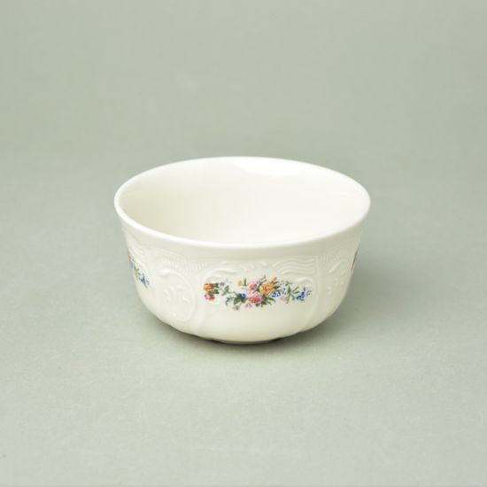 Miska vysoká na rýži 11 cm, Thun 1794, karlovarský porcelán, BERNADOTTE ivory + kytičky