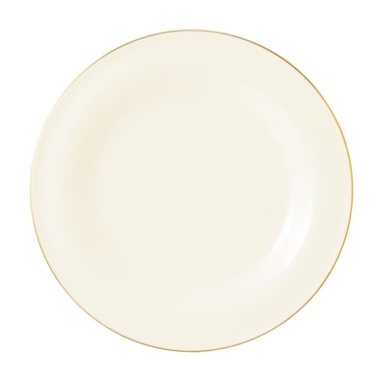 Plate flat round 23 cm, MEDINA gold, Porcelán SELTMANN
