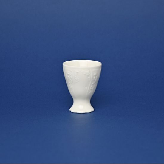 Egg cup, Thun 1794 Carlsbad porcelain, BERNADOTTE ivory