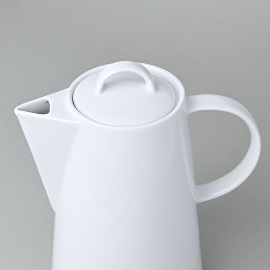 Konev kávová 1,2 l, Thun 1794, karlovarský porcelán, TOM bílý, nedekorovaný