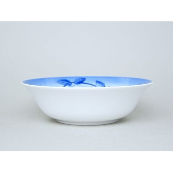 Bowl round deep 25 cm, Thun 1794 Carlsbad porcelain, BLUE CHERRY