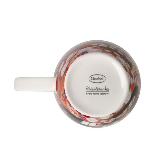 Cup Prato fiorito colorato 400ml, Fine Bone China, Cats Goebel R. Wachtmeister