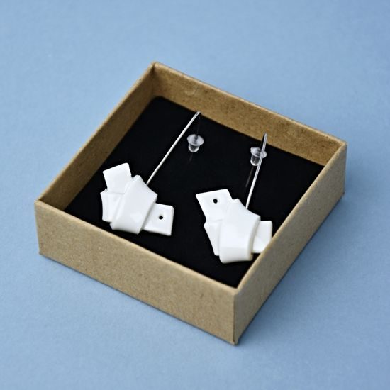 Earrings: Ear Small Knots (small birds), Porcelain Jewels Studio Mallys