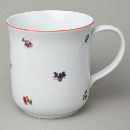 Mug Golem 1,5 l, Házenka flowers with red line, Český porcelán a.s.