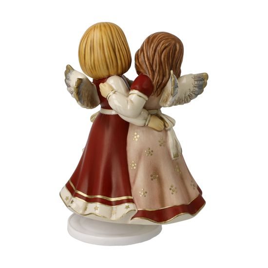 Angels Merry Christmas 11,5 / 9 / 15,5 cm, stoneware, Goebel
