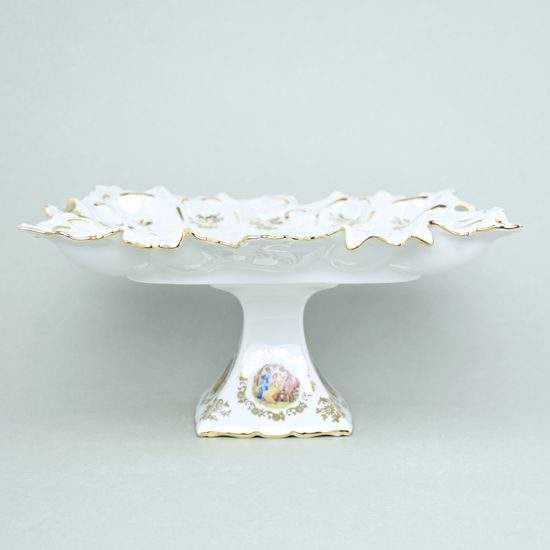 Tray 29 x 29 cm on stand, The Three Graces, Royal Queen porcelain CZ