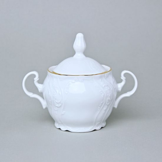 Cukřenka 300 ml, Thun 1794, karlovarský porcelán, BERNADOTTE zlatá linka
