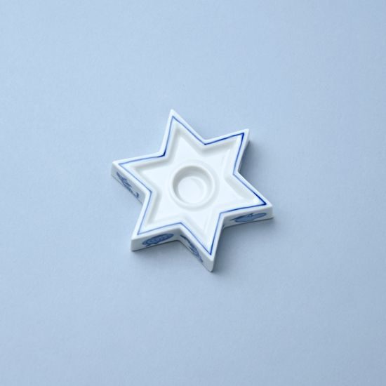 Candle holder Star 9 x 2,2 cm, Original Blue Onion Pattern