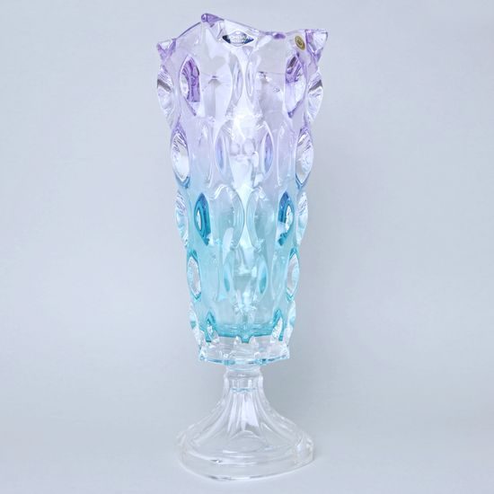Váza SAMBA Gradient 40,5 cm na nožce, Bohemia Treasury