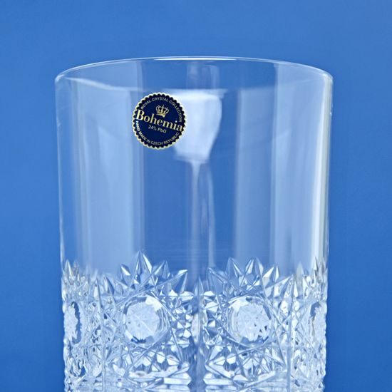 Sklenice Laura broušená na vodu / long drink, 350, Crystal Bohemia