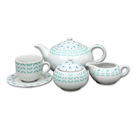 Tea set for 6 pers., Thun 1794 Carlsbad porcelain, Opal 80519