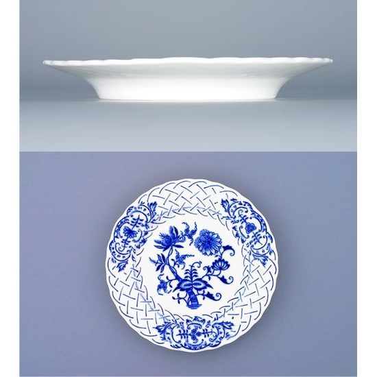 Plate embossed 15 cm, Original Blue Onion Pattern