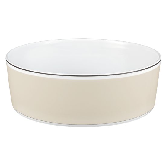 Bowl round high 24 x 8 cm, No Limits 24943 Cream Lines, Seltmann Porcelain