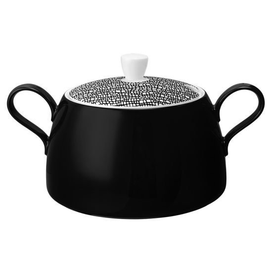 Bowl soup 3 l, Glamorous Black 25677, Seltmann Porcelain