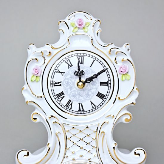 Josefina Clock 15,5 x 7 x 20 cm, Saxe, Clocks Royal Dux Bohemia