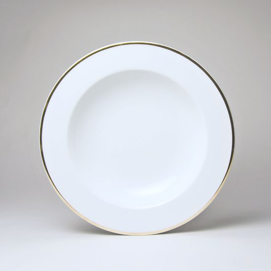 Opal gold: Plate deep 22 cm, Thun 1794 Carlsbad porcelain