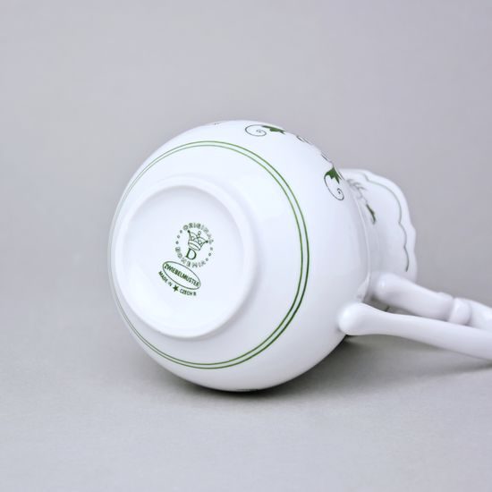 Mlékovka vysoká 450 ml, Zelený cibulák, Český porcelán, a.s.