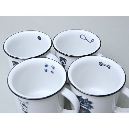 Mug Tina middle 240 ml, Dog, Český porcelán a.s.