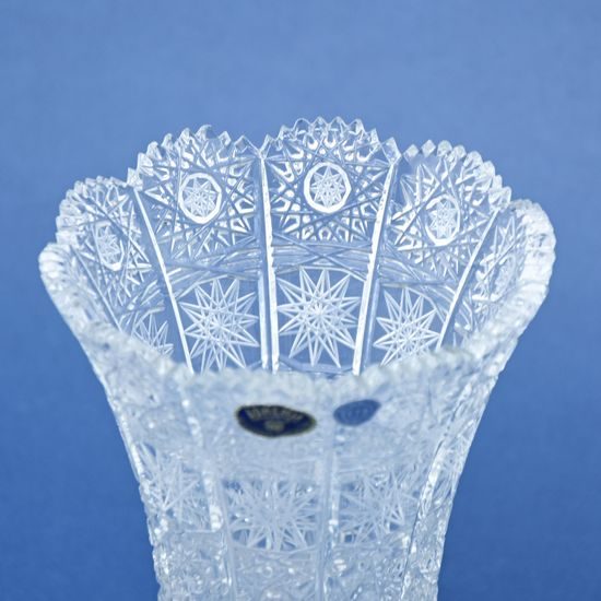 Křišťálová váza broušená, 205 mm, Crystal BOHEMIA