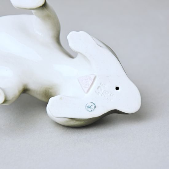 Buldok 13 x 7,5 x 12 cm, Luxor, Porcelánové figurky Duchcov, 2.j.