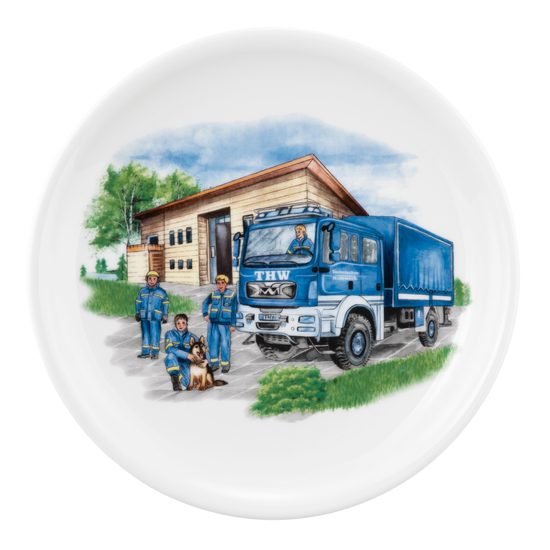 Záchranáři: Talíř mělký 25,5 cm, Compact 65501, Porcelán Seltmann