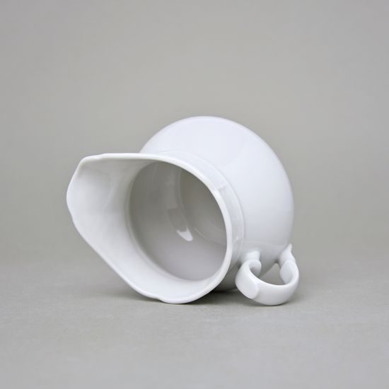 Mlékovka nízká 450 ml, Thun 1794, karlovarský porcelán, NATÁLIE bílá