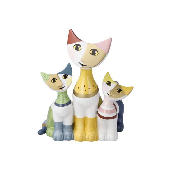 Kočka Famiglia felice 16 cm, porcelán, Kočky Goebel R. Wachtmeister