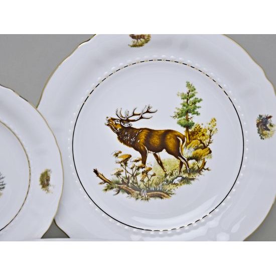 Sonata hunting: Plate set for 6 pers., Leander 1907