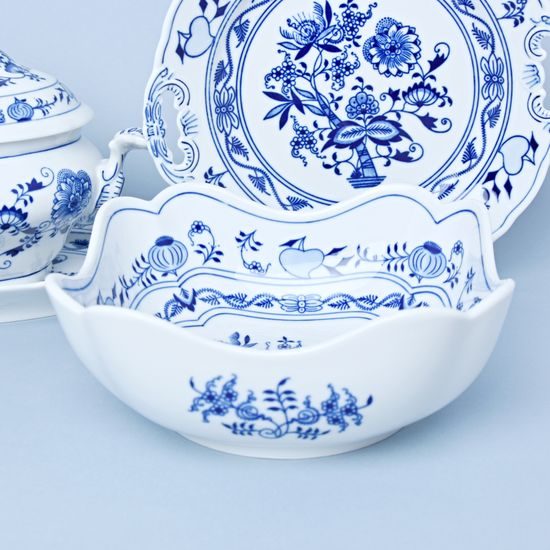 Dining set for 6 persons "I 'M a MODERATE EATER", Original Blue Onion Pattern