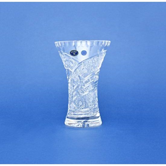 Crystal Hand Cut Vase, 180 mm, Crystal BOHEMIA