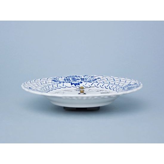 Clock perforated 18 cm + Clockwork, Original Blue Onion Pattern