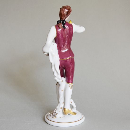 Bird Catcher - Rococo 12 x 10 x 26,5 cm, Purple, Porcelain Figures Duchcov