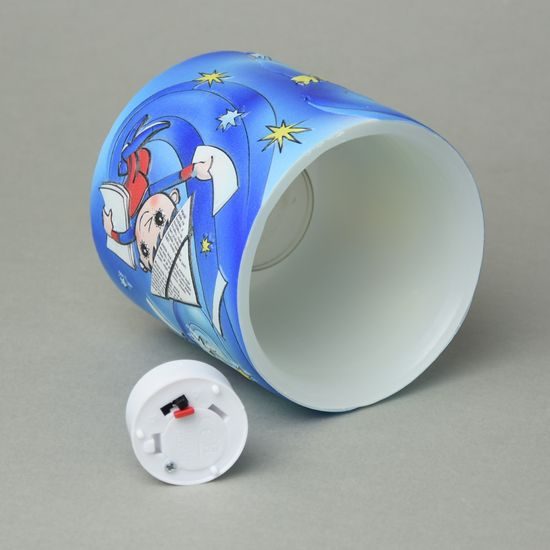 Tea light (LED) Latern with 3D illustration Večerníček, Glassor