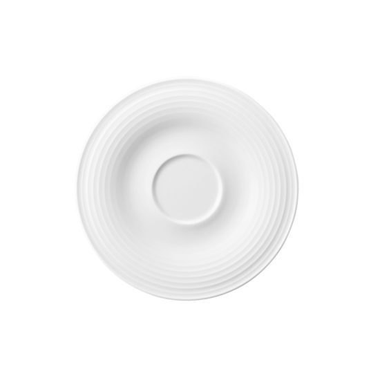 Saucer 13,5 cm, Beat white, Seltmann Porcelain