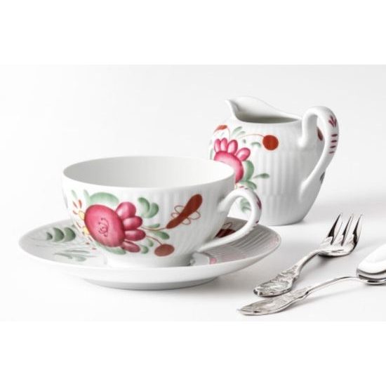 Mlékovka 170 ml, Amina růže Východního Fríska, porcelán Tettau