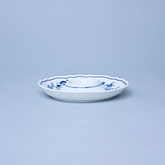 Kalíšek na vejce nízký talířek 13 cm, Cibulák, originální z Dubí