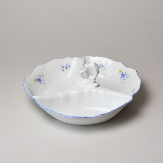 Bowl Cabaret 23 cm, Thun 1794 Carlsbad porcelain, BERNADOTTE Forget-me-not-flower