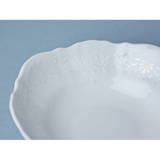 Frost no line: Bowl 19 cm, Thun 1794 Carlsbad porcelain, BERNADOTTE