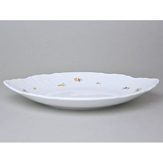 Talíř koláčový s uchy 27 cm, Thun 1794, karlovarský porcelán, BERNADOTTE házenka