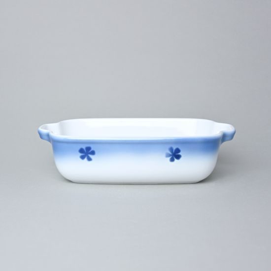 Mísa zapékací s uchy malá 5,5 x 21,8 x 13 cm, Thun 1794, karlovarský porcelán, BLUE CHERRY