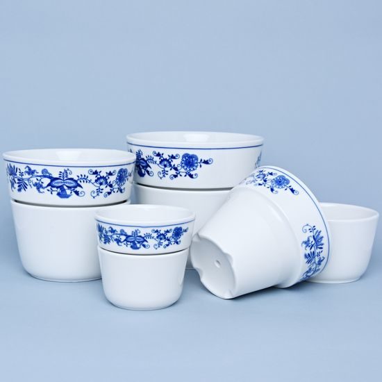 Flower pots 4 pcs. set, Original Blue Onion Pattern