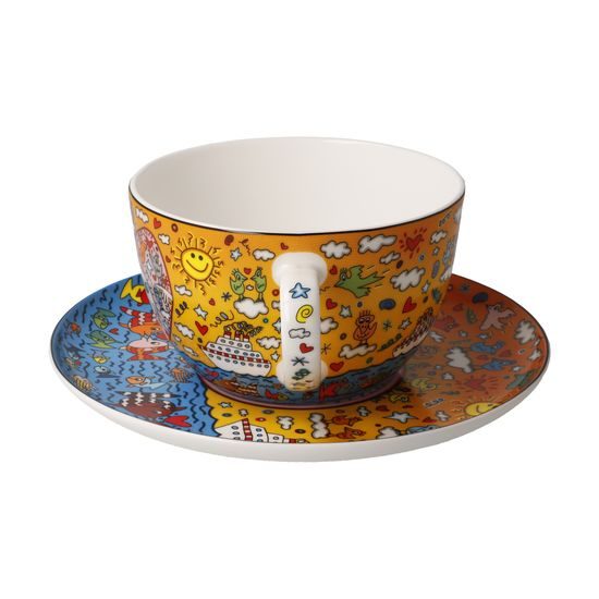 Milk coffee cup Romance of the Sea 500ml, fine bone china, J. Rizzi, Goebel