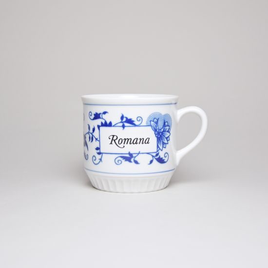 Mug Leo 0,30 l with name, Original Blue Onion Pattern