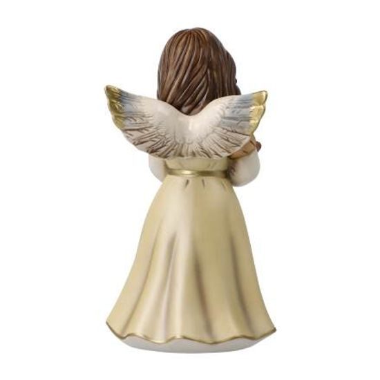 Angel with Teddy and book 14 cm, Goebel stoneware