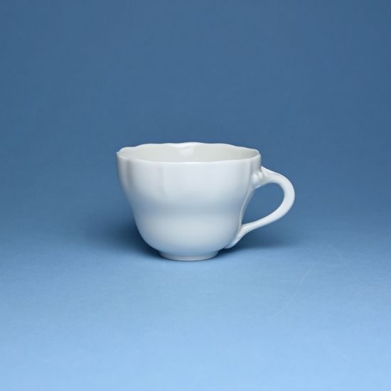 Cup 120 ml and saucer, white porcelain, Český porcelán a.s.